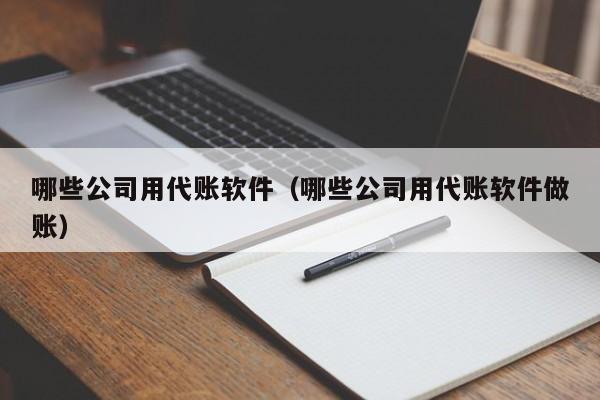 哪些公司用代账软件（哪些公司用代账软件做账）