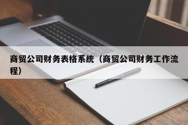 商贸公司财务表格系统（商贸公司财务工作流程）